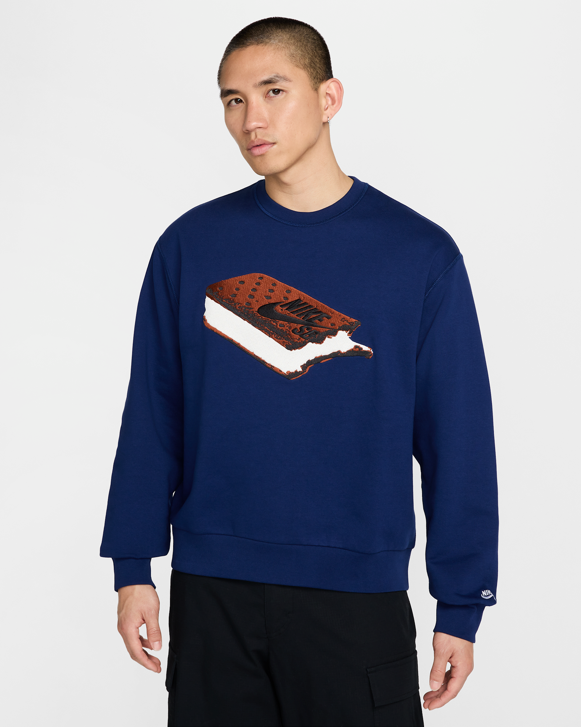 NIKE SB スケートボード フリース クルー XS トレーナー NIKE SB スケートボード フリース クルー XS トレーナー ナイキ